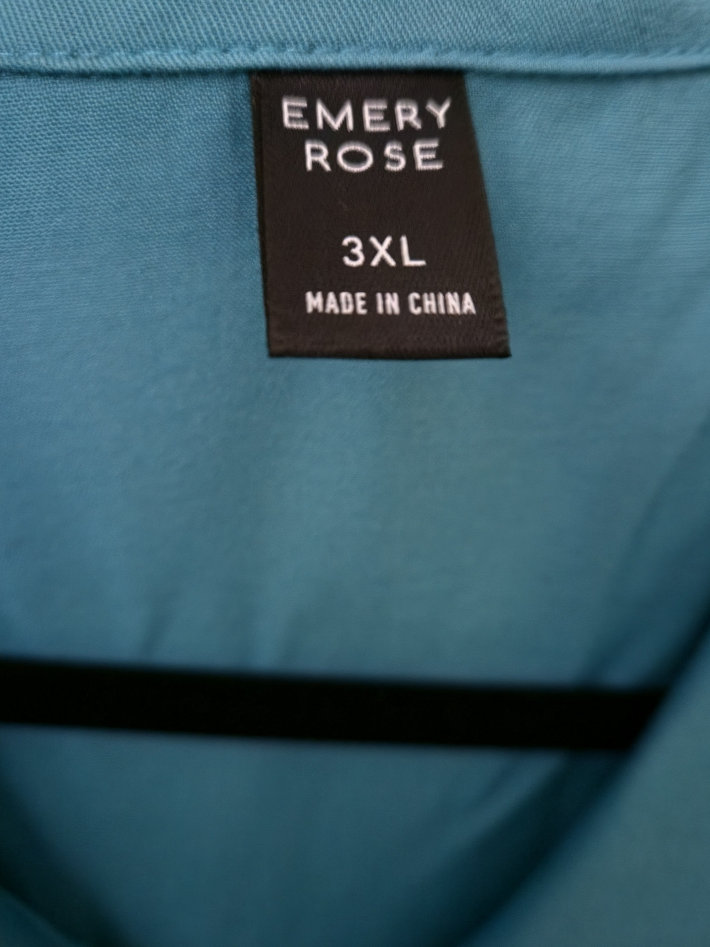 Plus Size Button Down Teal Top Size 3XL (18) - Picture 5 of 5